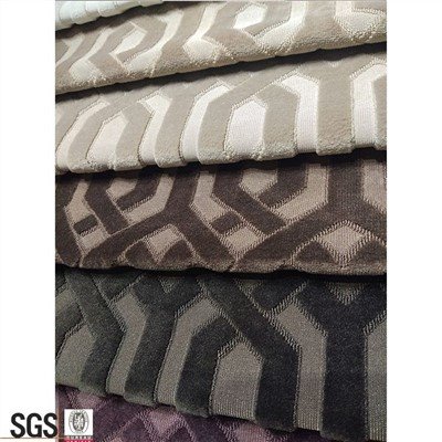 Tessuto tessile per la casa in velluto di poliestere lavorato a maglia jacquard