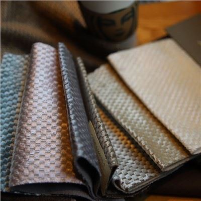 Tessuto jacquard elasticizzato morbido tinta unita 100 poliestere per abito